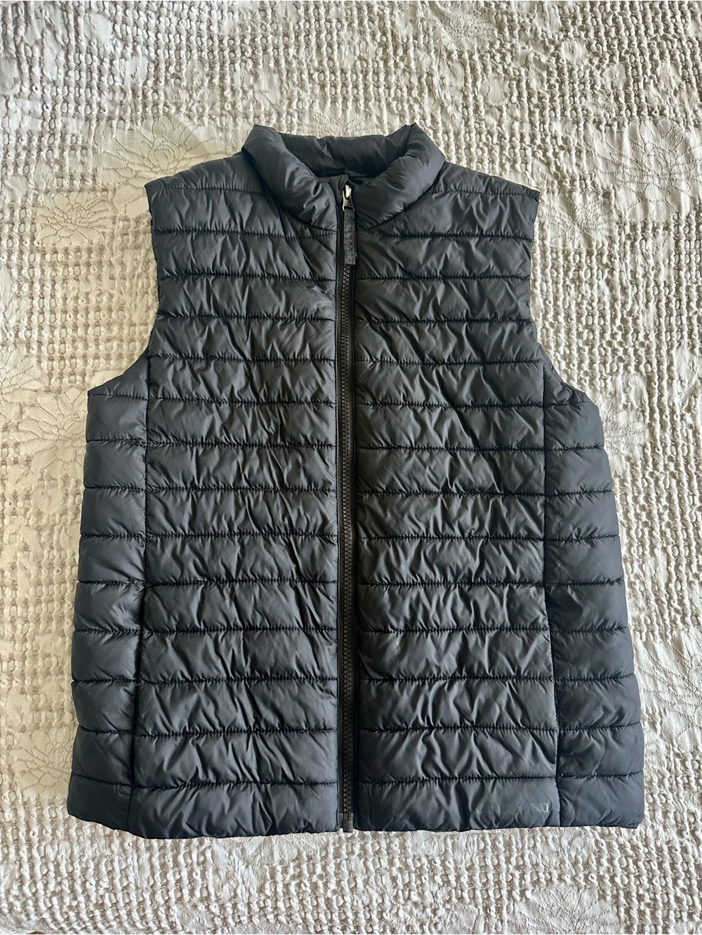 Lands' End Black Quilted Puffer Vest